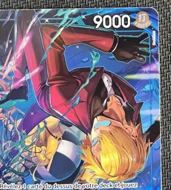 Sanji OP06-119 French Treasure Rare Alternative Art One Piece Trading Card Game - Image 3