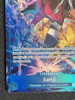 Sanji OP06-119 French Treasure Rare Alternative Art One Piece Trading Card Game - Image 5