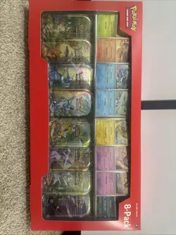 Pokemon TCG Prismatic Evolutions Costco 8 Mini-Tin Bundle w/ Promo Cards NEW - Image 1