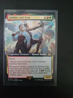 magic the gathering final fantasy Balthier and Fran Rare 0477 extended art - Image 1