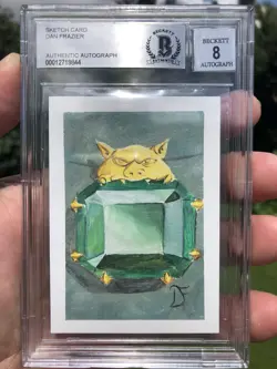 MOX EMERALD, ARTIST PAINTING / PROOF, MAGIC MTG, POWER 9, DAN FRAZIER, BAS 8! - Image 1