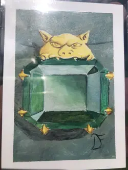 MOX EMERALD, ARTIST PAINTING / PROOF, MAGIC MTG, POWER 9, DAN FRAZIER, BAS 8! - Image 4