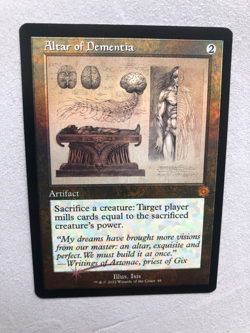 Mtg Carte Magic Brother's War Altar of Dementia Retro Schematic OBF FOIL NM - Image 1