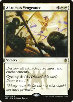 Akroma's Vengeance [Masters 25] Magic MTG - Image 1
