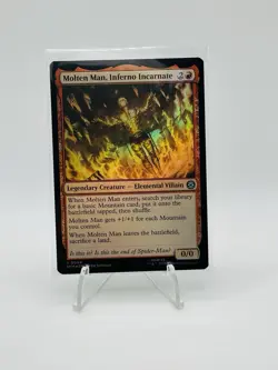 NM Foil Molten Man, Inferno Incarnate, MTG, Marvel's Spider-Man, Magic, R 0084 - Image 1