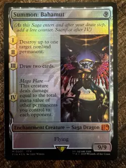 MTG Summon: Bahamut FINAL FANTASY Mythic Rare #0001 M/NM Foil - Image 1