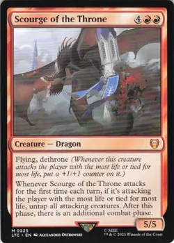 MTG Scourge of the Throne (225) | NM | Commander: The Lord of the Rings {LTC} - Image 1