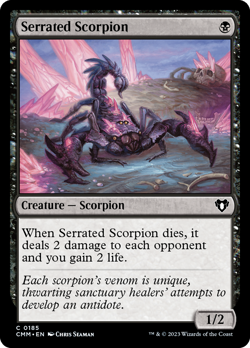 Serrated Scorpion [Commander Masters] Magic MTG - Image 1