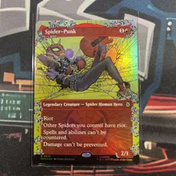 Spider-Punk (Borderless FOIL) - MTG Spider Man 0210- NM/M - Image 1