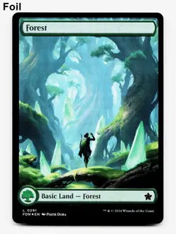Forest (291), (Full Art) - FOIL - [Foundations] MTG 🌳 - Image 3