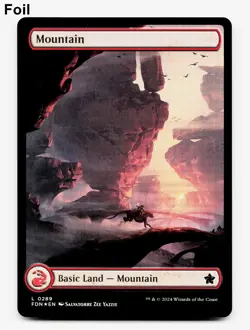 Mountain (289), (Full Art) - FOIL - [Foundations] MTG 🔥 - Image 3
