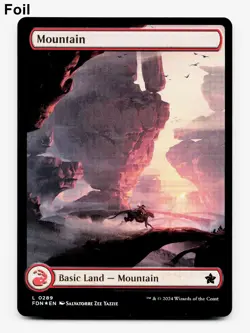 Mountain (289), (Full Art) - FOIL - [Foundations] MTG 🔥 - Image 5