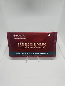 MTG Lord of the Rings Realms & Relics Box Topper Pack Factory Sealed - Image 1