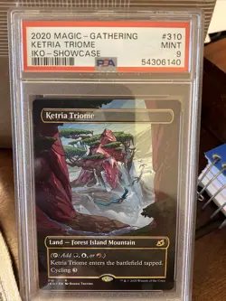 PSA 9 Mint Ketria Triome Showcase - Ikoria: Lair of Behemoths Rare MTG EDH Magic - Image 2