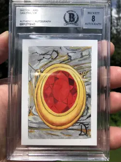 MOX RUBY, ARTIST PAINTING / PROOF, MAGIC MTG, POWER 9, DAN FRAZIER, BAS 8! - Image 1