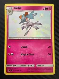 Pokemon TCG Kirlia Hidden Fates SV35/SV94 Holo Shiny Holo Rare NM - Image 1