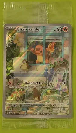 2023 Pokemon Svp Obsidian Flames ETB Charmander #044 BLACK STAR PROMO (SEALED!) - Image 1