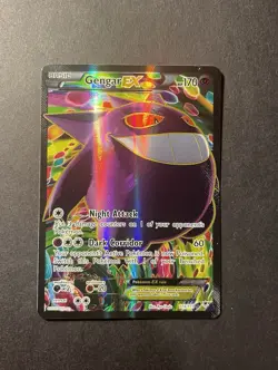 Pokemon TCG Gengar-EX Phantom Forces 114/119 Full Art Ultra Rare Holo LP - Image 1