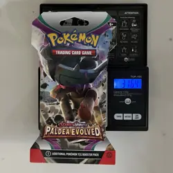 (VERY HEAVY) 31.64g Pokemon TCG Paldea Evolved Booster Pack (SEALED)✅ - Image 1
