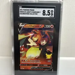 2021 Pokemon Celebrations Promo #SWSH133 Lance’s Charizard V - Image 1