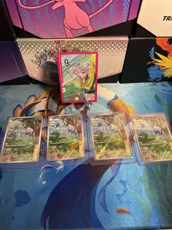Lot Of 4 - Pokemon Meditite - 153/142 Stellar Crown Holo Illustration Rare NM - Image 1
