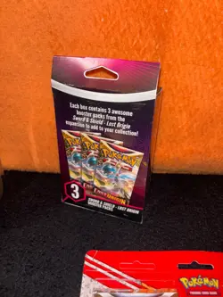 Pokemon TCG : Sword & Shield LOST ORIGIN 3 Booster Hanger Box + sealed lot - Image 3