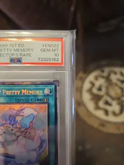 2023 Yugioh AMDE-EN022 Purrely Pretty Memory Collector's Rare 1st Edition PSA 10 - Image 2
