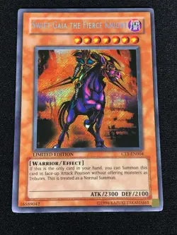 Yugioh Swift Gaia The Fierce Knight CT1-EN004 Secret (LP) - Image 1