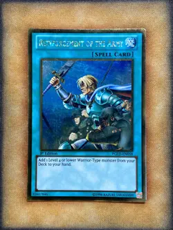 Yugioh Reinforcement of the Army PGLD-EN058 Gold Rare 1st Ed NM - Image 1
