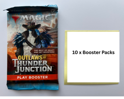 MTG Outlaws of Thunder Junction Play Booster Pack Lot 10 Sealed Magic Cards - Image 1
