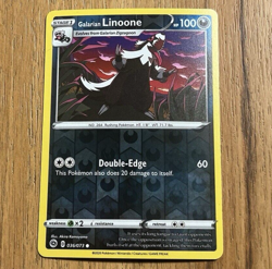 Galarian Linoone 036/073 Champions Path Reverse Holo Pokemon Card NM - Image 1