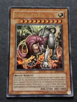 Sphinx Teleia Ultra Rare Yu-Gi-Oh trading card, (EP1-EN003) - Image 2