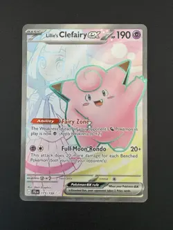 Pokemon Cards Lillie’s Clefairy 173/159 Illustration Rare Journey Together- (NM) - Image 1