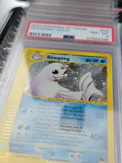 PSA 8 Dewgong H6/H32 Skyridge 2003 Pokemon Card Holo Foil Vintage E-Reader - Image 2