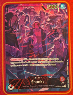 SHANKS OP09-001 ALTERNATE ART, 2ND ANNIVERSARY SET, 2025 ONE PIECE CARD GAME - Image 1