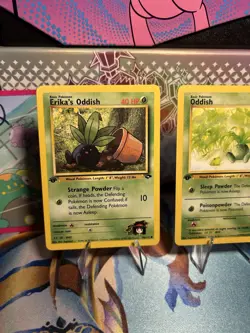 Oddish 1st Edition Pokemon Card Lot Vintage WOTC NM - Image 5