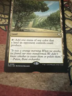 Mtg Magic Exotic Orchard Misprint Error Commander Miscut Card - Image 2