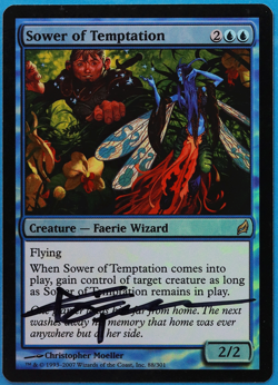 Sower of Temptation FOIL Lorwyn NM Blue Rare SIGNED CARD (505162) ABUGames - Image 1