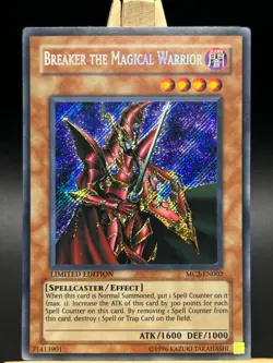Breaker the Magical Warrior Secret Rare Limited Edition MC2-EN002 Yu-Gi-Oh! Card - Image 1
