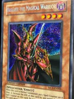 Breaker the Magical Warrior Secret Rare Limited Edition MC2-EN002 Yu-Gi-Oh! Card - Image 2