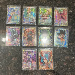 Gold Stamp Foil Lot of 10 Dragon Ball Super Card Game | LP/NM - Image 1