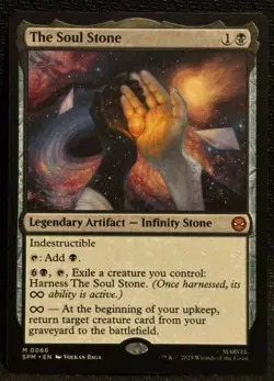 MTG - 1x The Soul Stone - Marvel’s Spider-Man NM/NM- MisprintU See Back Of Card - Image 1