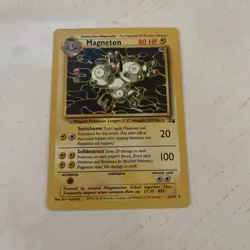 Magneton 26/62 Non Holo Rare Pokemon TCG Card Vintage Fossil 1999 - Image 1