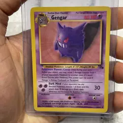 GENGAR - 20/62 - Fossil Unlimited Non Holo Rare Card Pokemon TCG WOTC LP/NM Vtg - Image 1