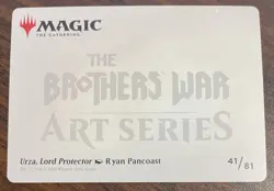 MTG - Urza, Lord Protector 41/81 - Art Card Gold-Stamped Signature - Near Mint - Image 2