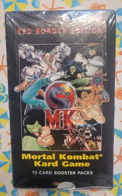 NEW Sealed Mortal Kombat Kard Game Booster Box Red Border Edition CCG TCG Cards - Image 1