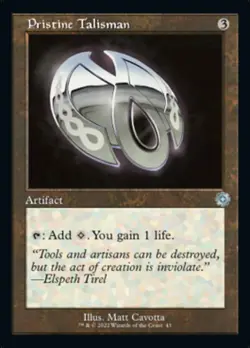 Pristine Talisman (Retro) [The Brothers' War Retro Artifacts] Magic MTG - Image 1
