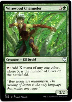WIREWOOD CHANNELER 79 MAGIC: THE GATHERING KALDHEIM COMMANDER (KHC) UNCOMMON - Image 1