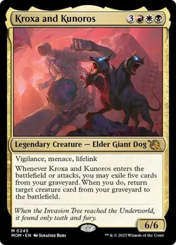 KROXA AND KUNOROS mtg NM-M March of The Machine 1 Mythic - Image 1