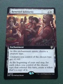 Renewed Solidarity (Extended Art) Commander: Aetherdrift Regular - Image 1